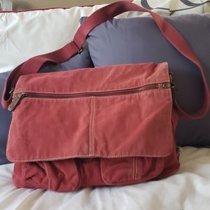 Fossil corduroy messenger bag